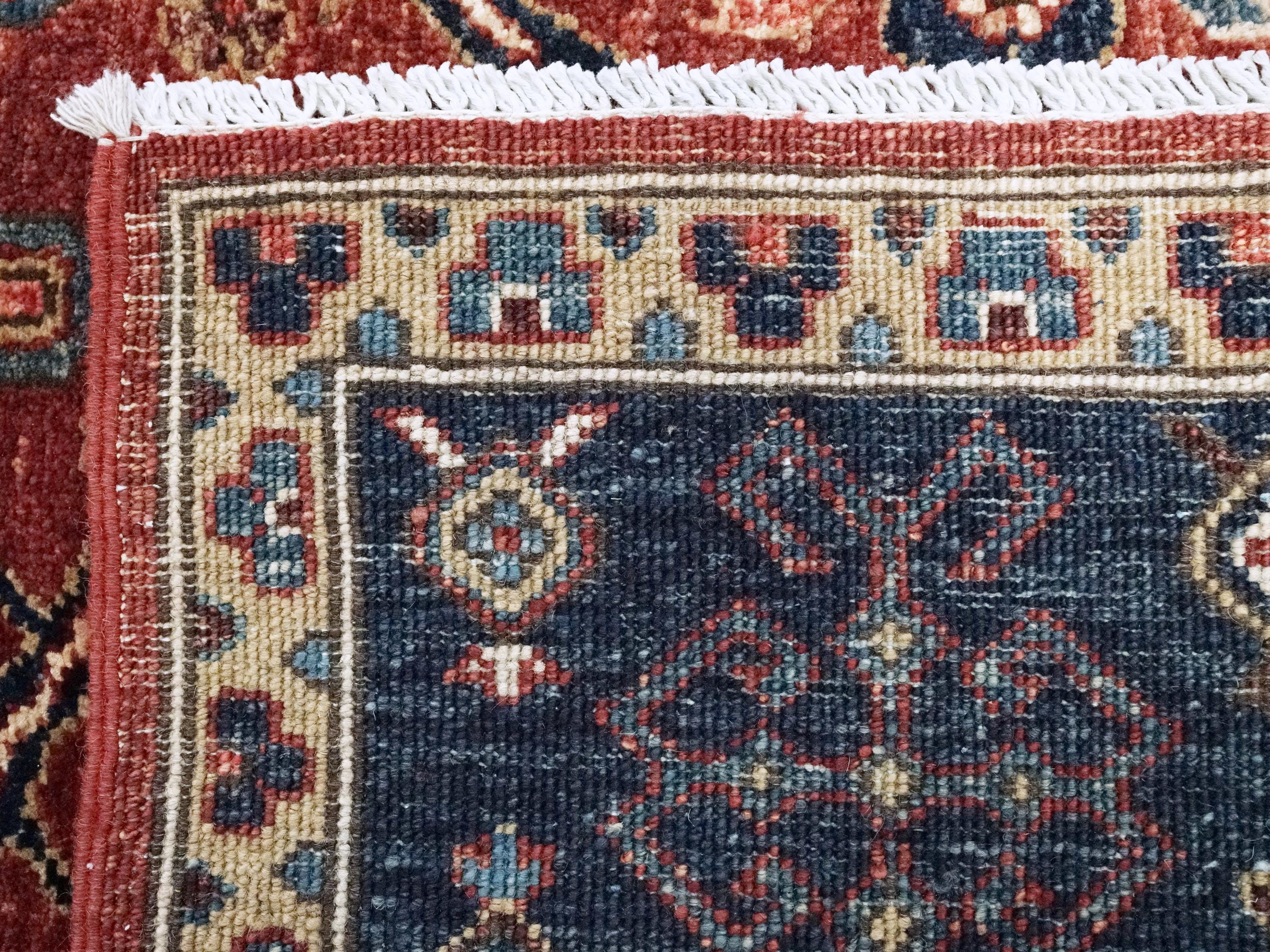 6x9 Ft Red Bidjar Rug - Hand Knotted Afghan Oriental Rug