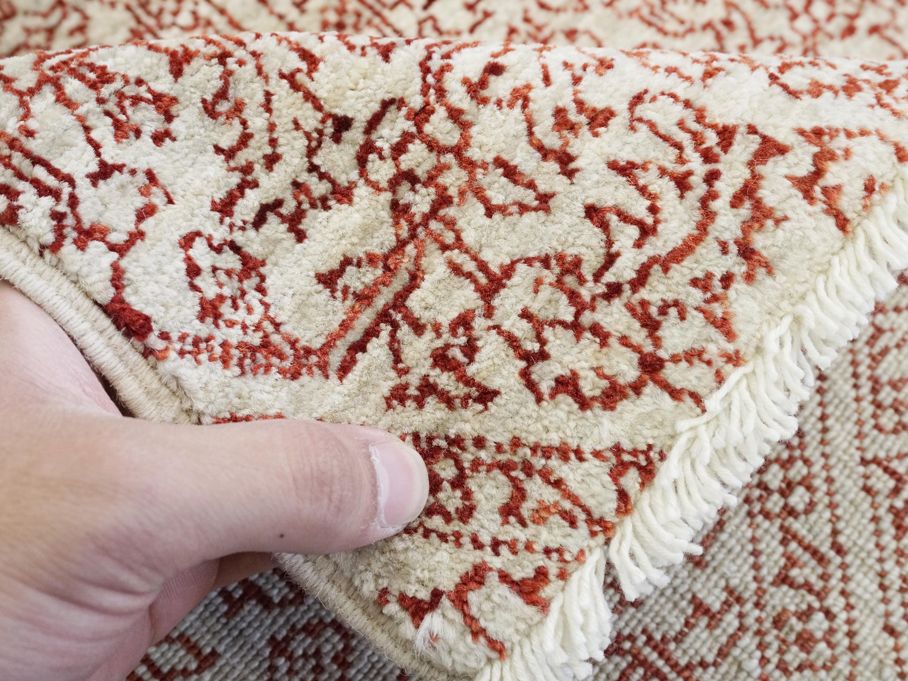 4x6 Ft Hand Knotted Red Gabbeh Rug - Oriental Area Rug
