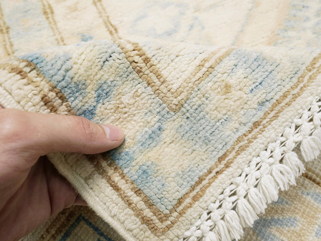 5x8 Ft Beige Heriz Rug - Afghan Wool Area Rug