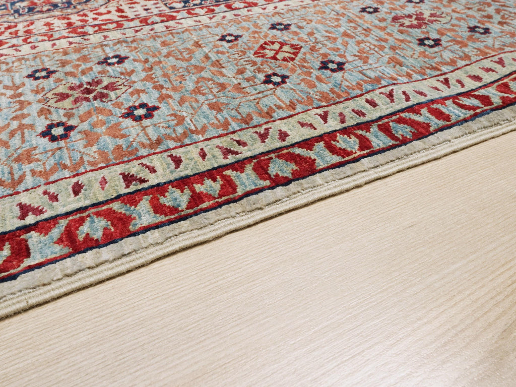 6x9 Ft Red Mamluk Rug - Hand Knotted Oriental Rug