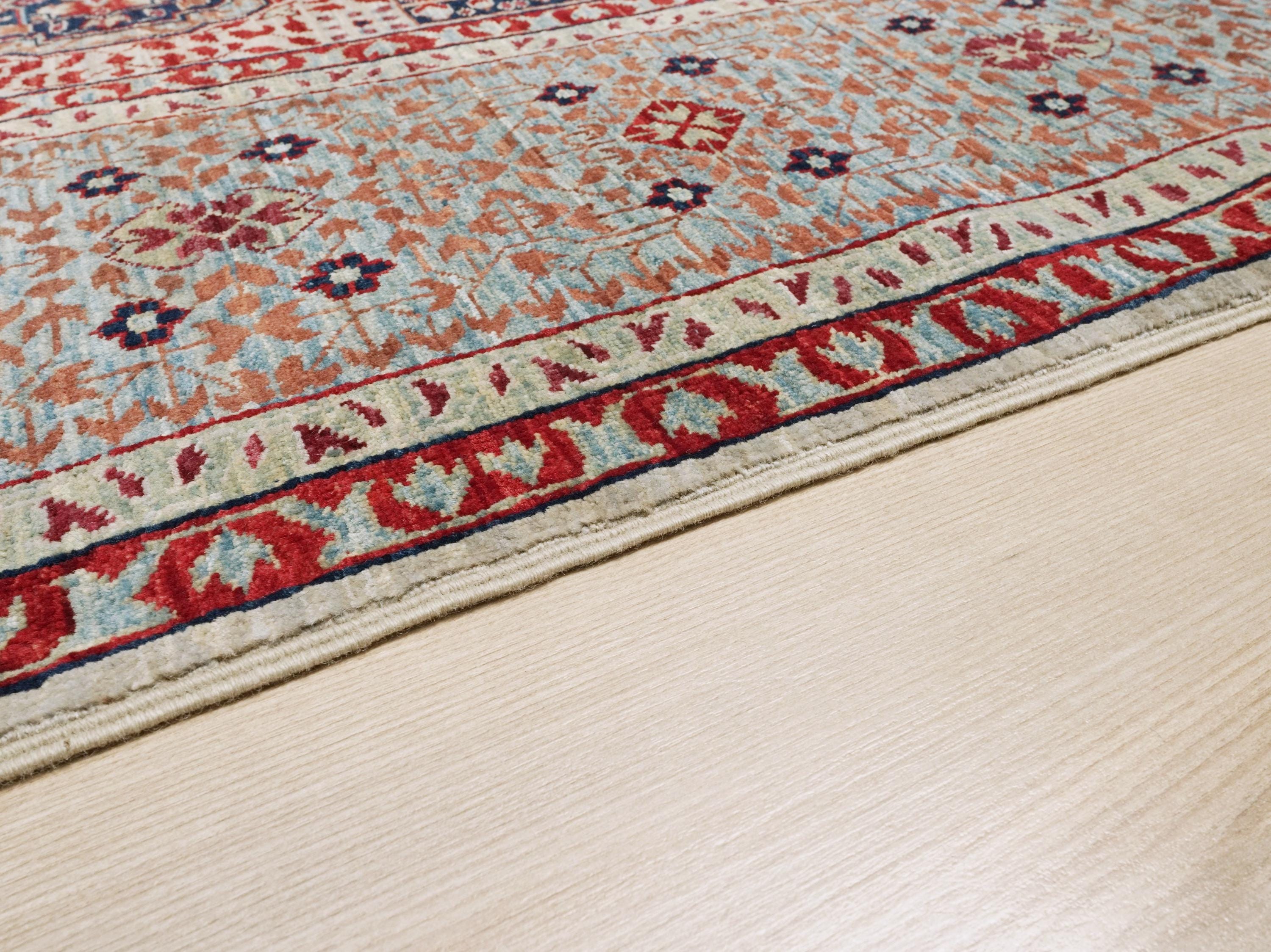 6x9 Ft Red Mamluk Rug - Hand Knotted Oriental Rug