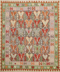 5x6 Ft Wool Kilim Rug – Flat Weave Maimana Design