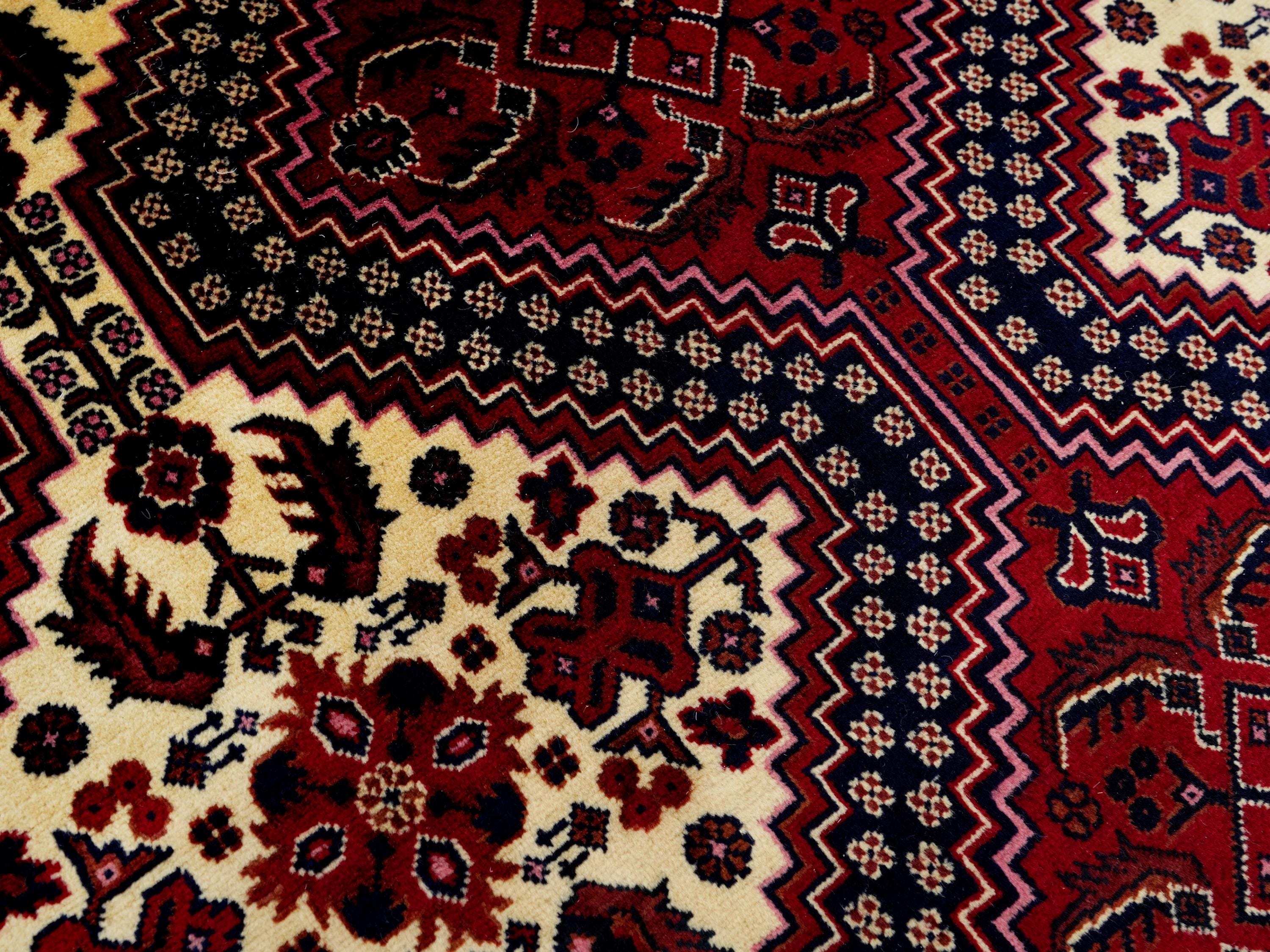 10x14 Ft Dark Red Bidjar Rug - Hand Knotted Oriental Rug