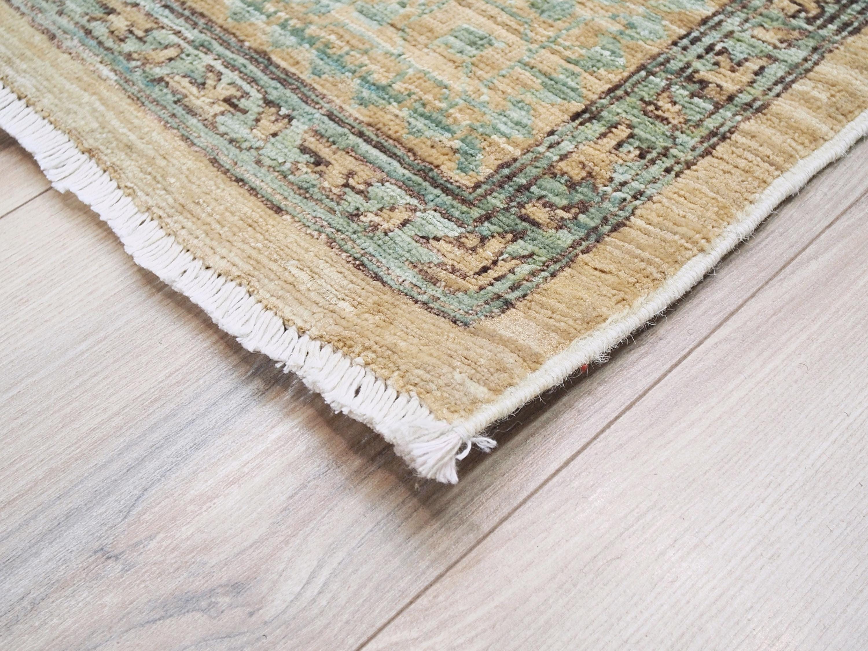 8x10 Ft Light Green Mamluk Rug - Wool Oriental Rug