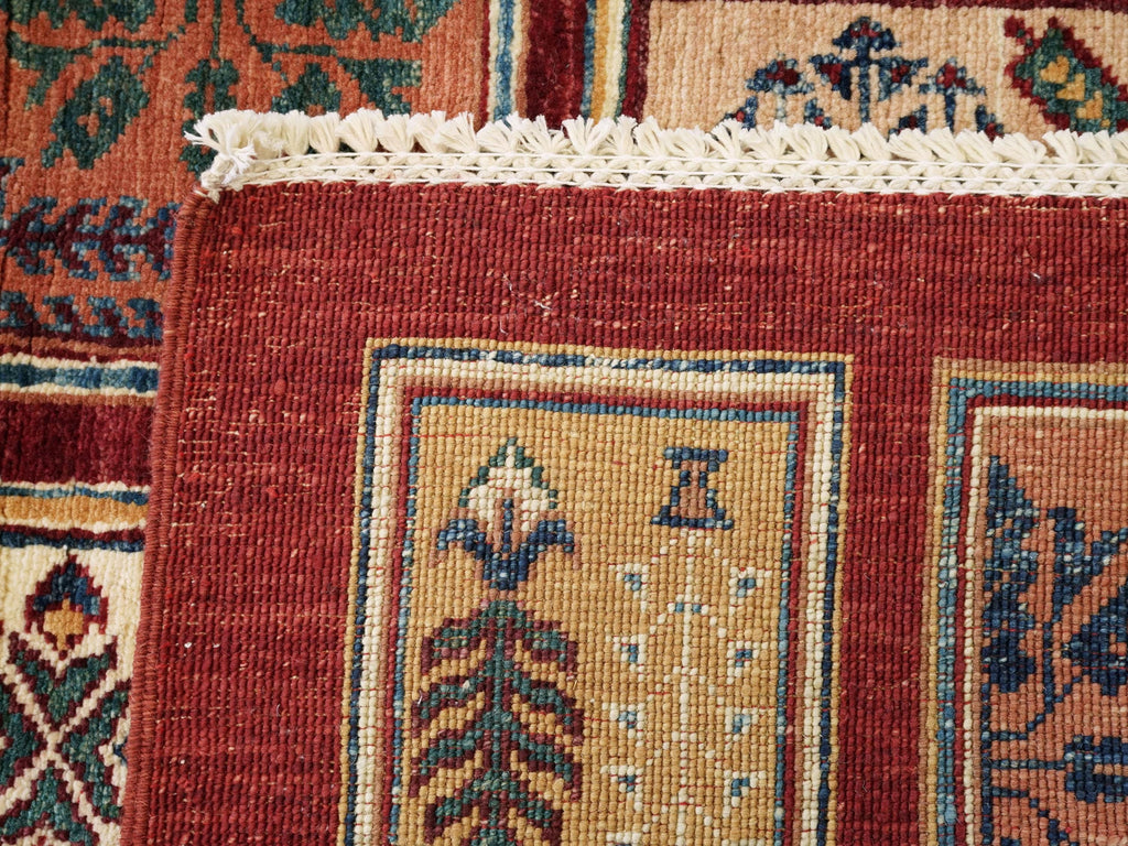 3x5 Ft Handmade Red Heriz Rug - Afghan Wool Rug