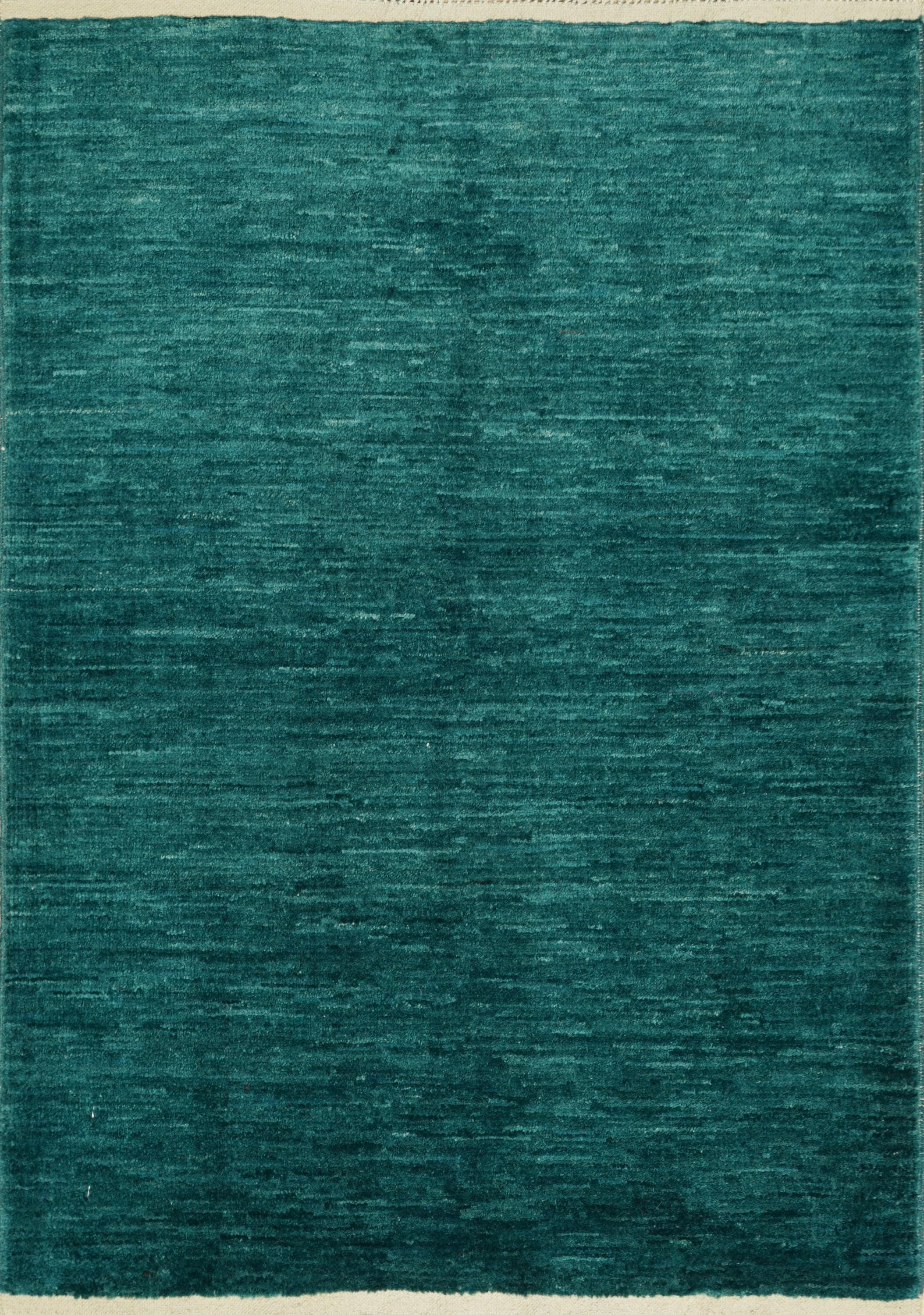 2x3 Ft Green Gabbeh Rug - Hand Knotted Wool Accent Rug