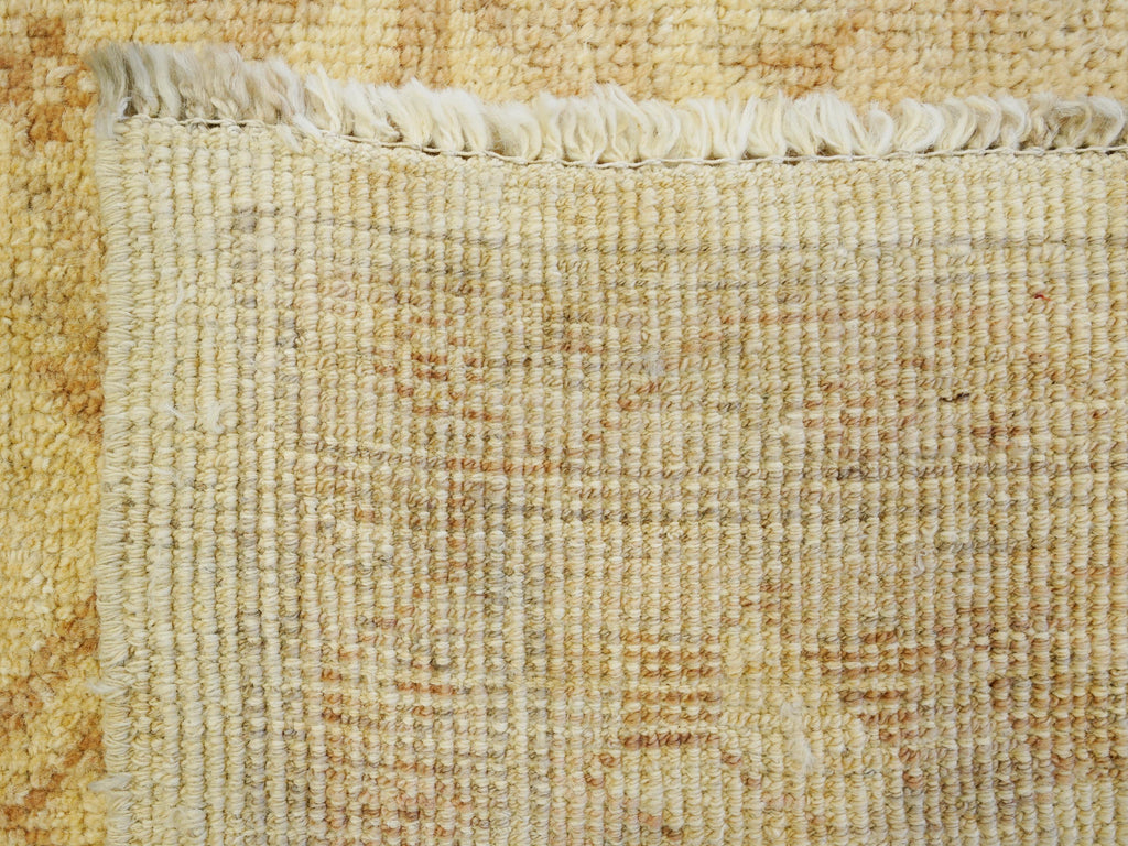 9x12 Ft Beige Ushak Rug - Hand Knotted Afghan Oriental Rug