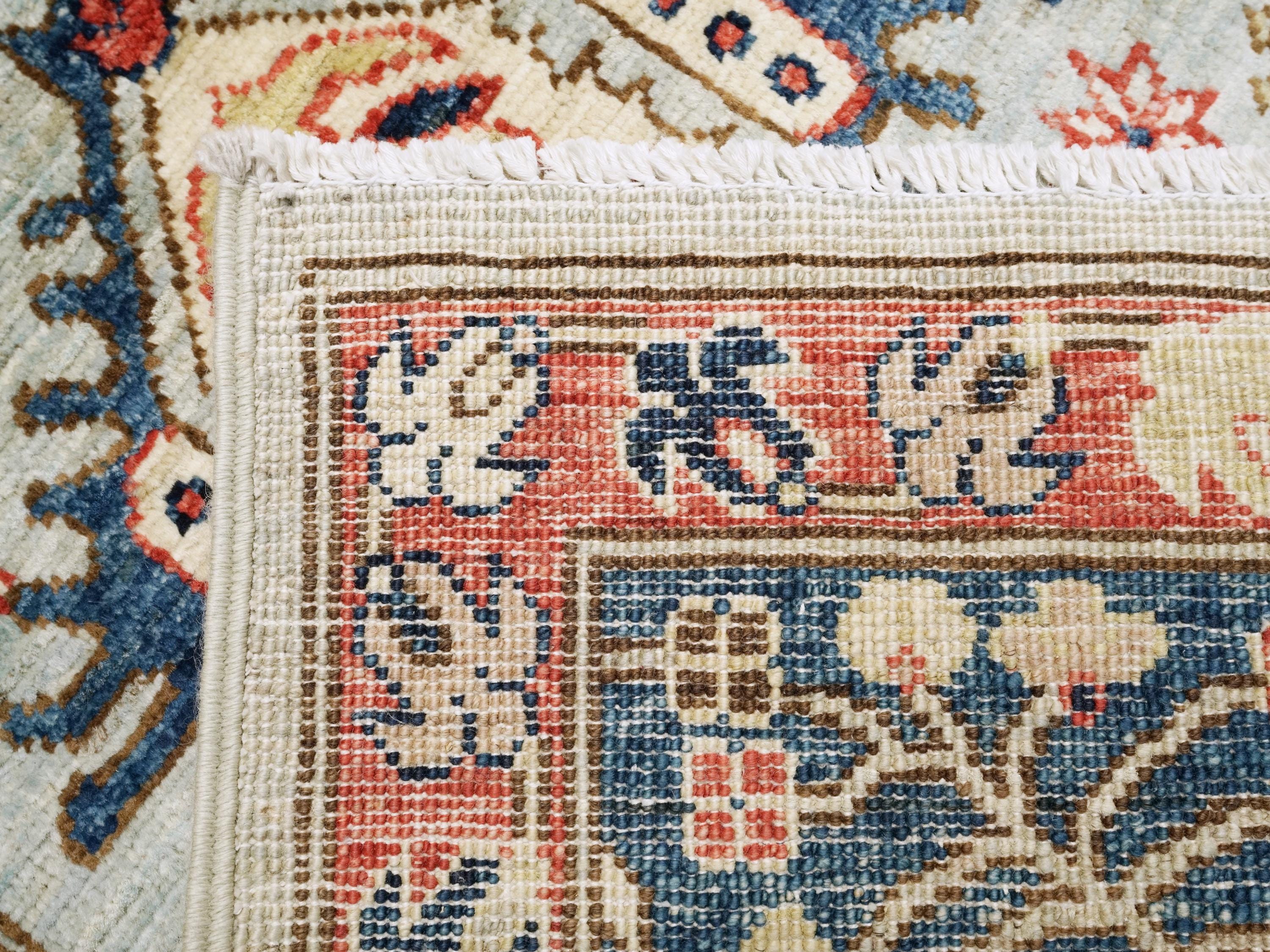 5x7 Ft Blue Bidjar Rug - Handmade Afghan Rug - Persian Design