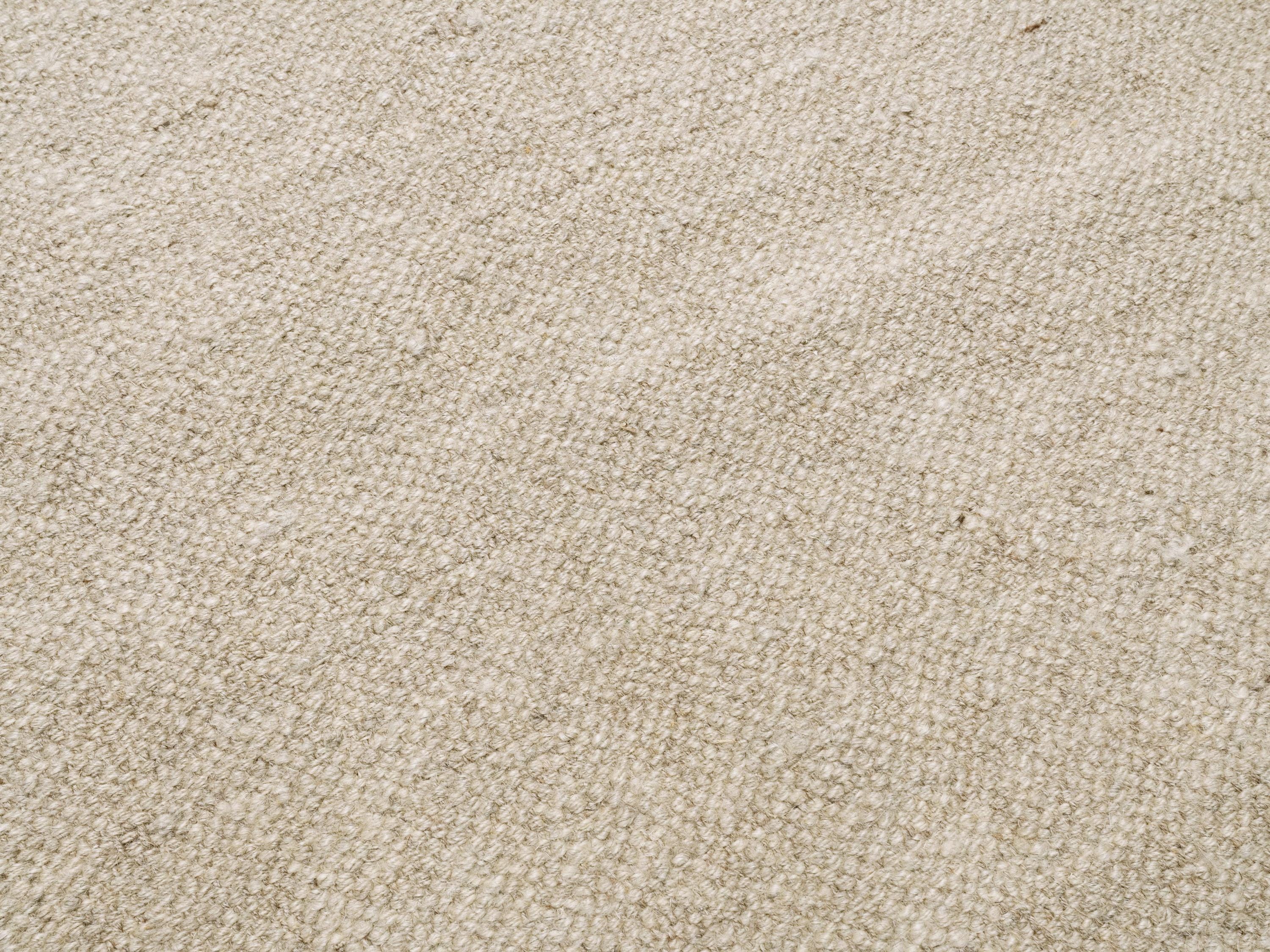 8x10 Ft Beige Kilim Rug - Handwoven Afghan Flatweave