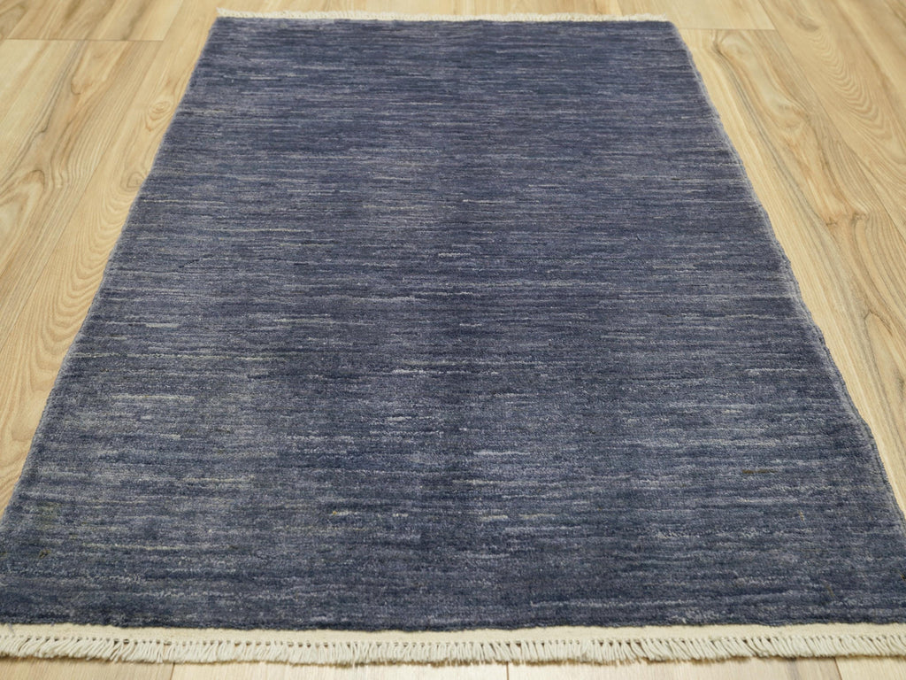 2x3 Ft Gray Gabbeh Rug - Hand Knotted Wool Accent Rug