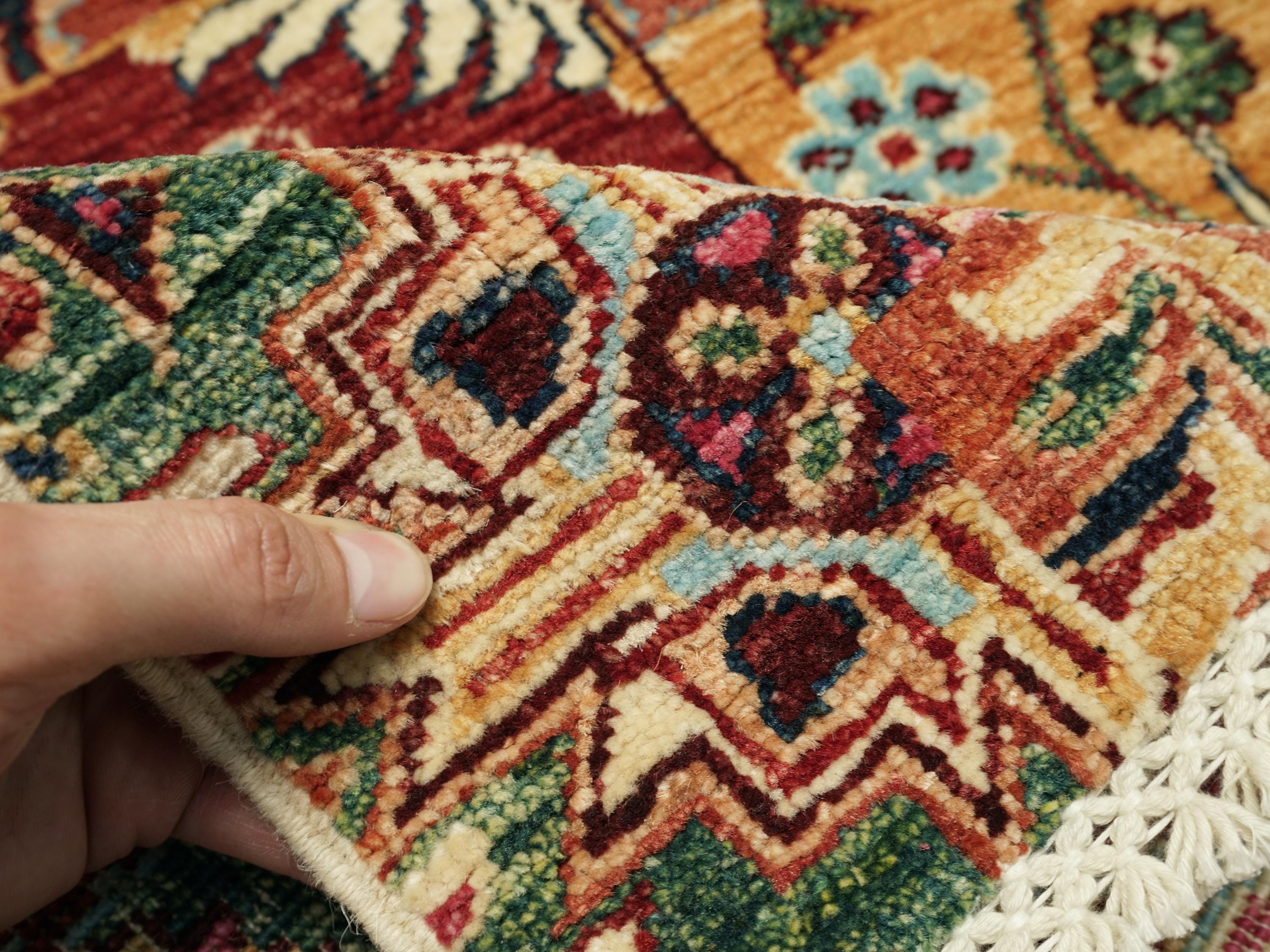 3x4 Ft Afghan Rug - Handmade Wool Area Rug