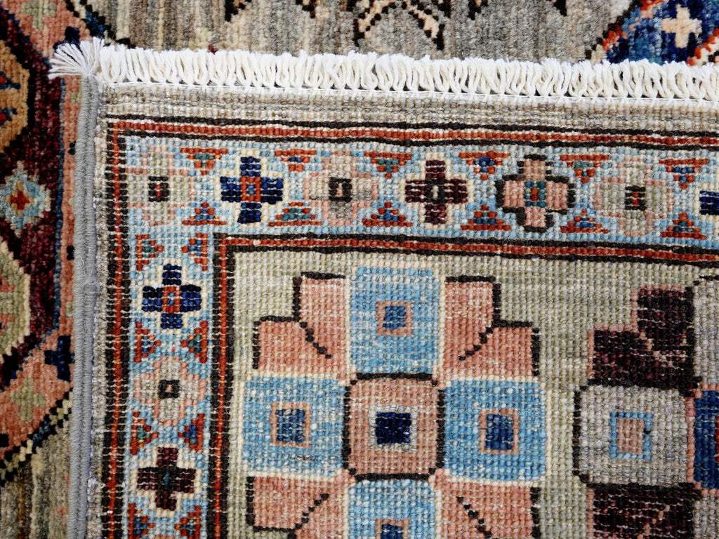 6x8 Ft Light Brown Heriz Rug - Hand Knotted Oriental Area Rug