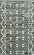 3x5 Ft Blue Moroccan Rug - Afghan Wool Tribal Rug