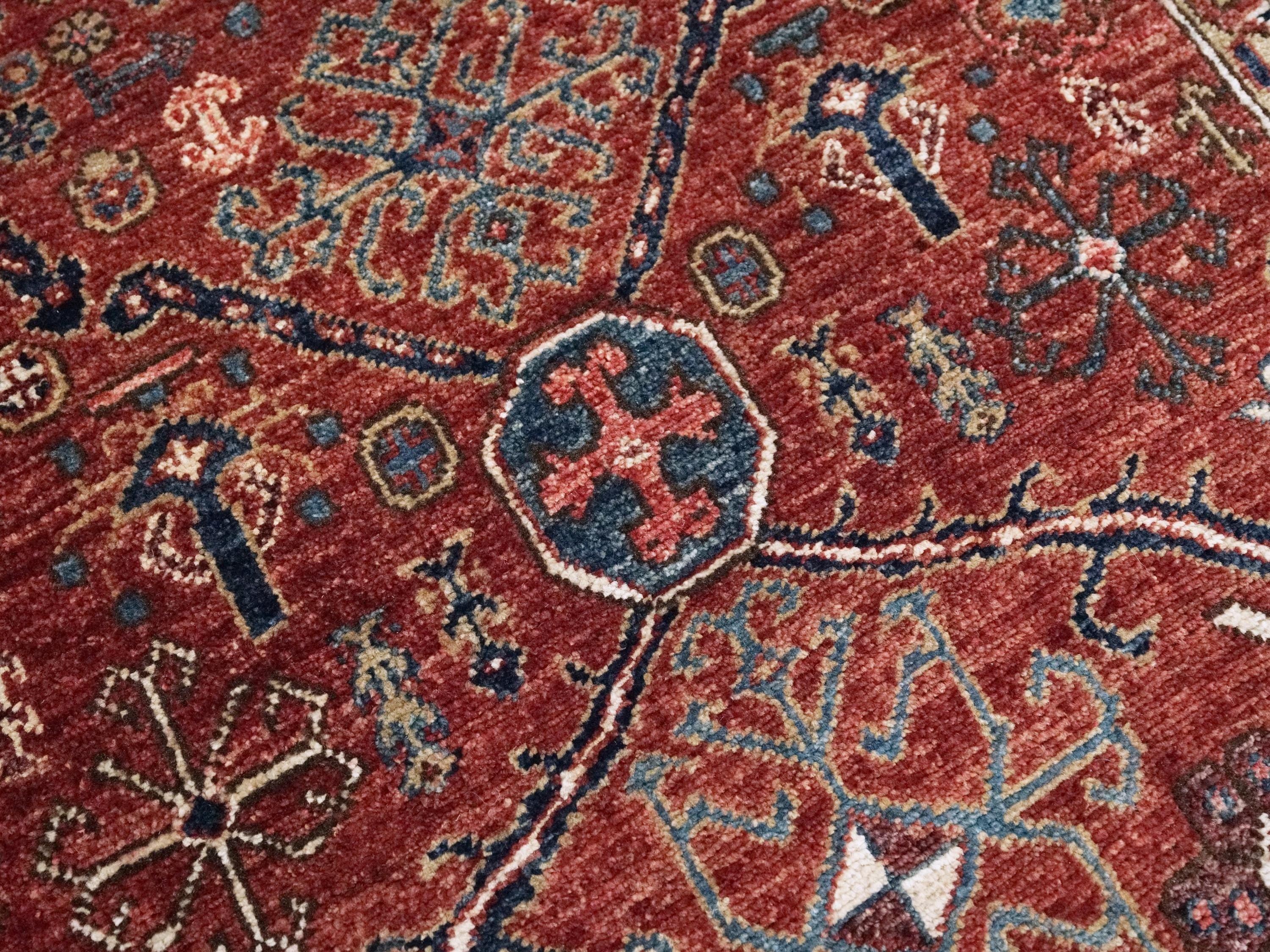 6x9 Ft Red Bidjar Rug - Hand Knotted Afghan Oriental Rug