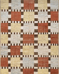 10x14 Ft Red & Yellow Moroccan Rug - Contemporary Area Rug