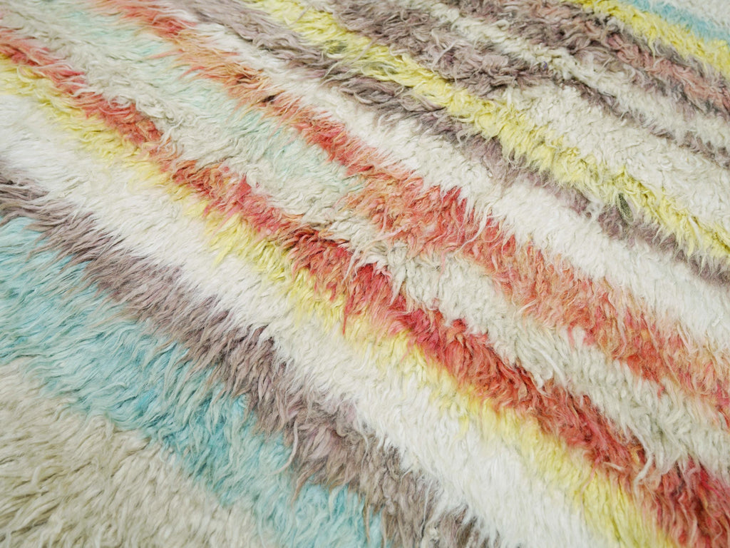5x6 Multicolor Moroccan Rug - Hand Knotted Wool Area Rug