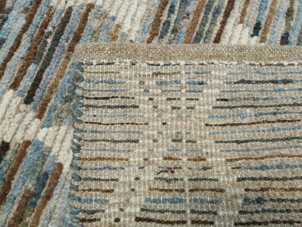 3x5 Ft Blue Moroccan Rug - Hand Knotted Area Rug