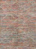 7x10 Ft Colorful Moroccan Rug - Hand Knotted Area Rug