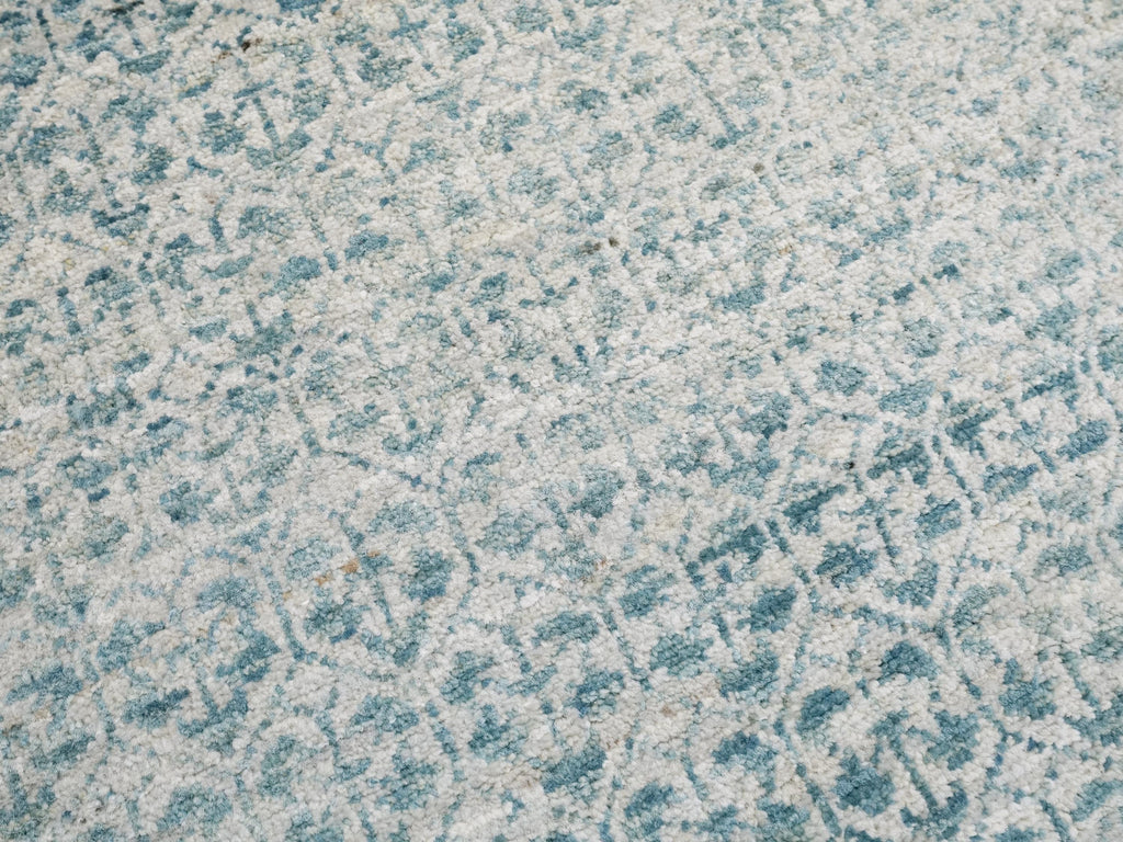 4x6 Ft Blue Heriz Rug - Afghan Handmade Oriental Rug