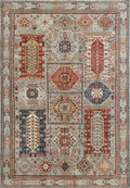 6x9 Ft Light Green Heriz Rug - Traditional Afghan Wool Rug