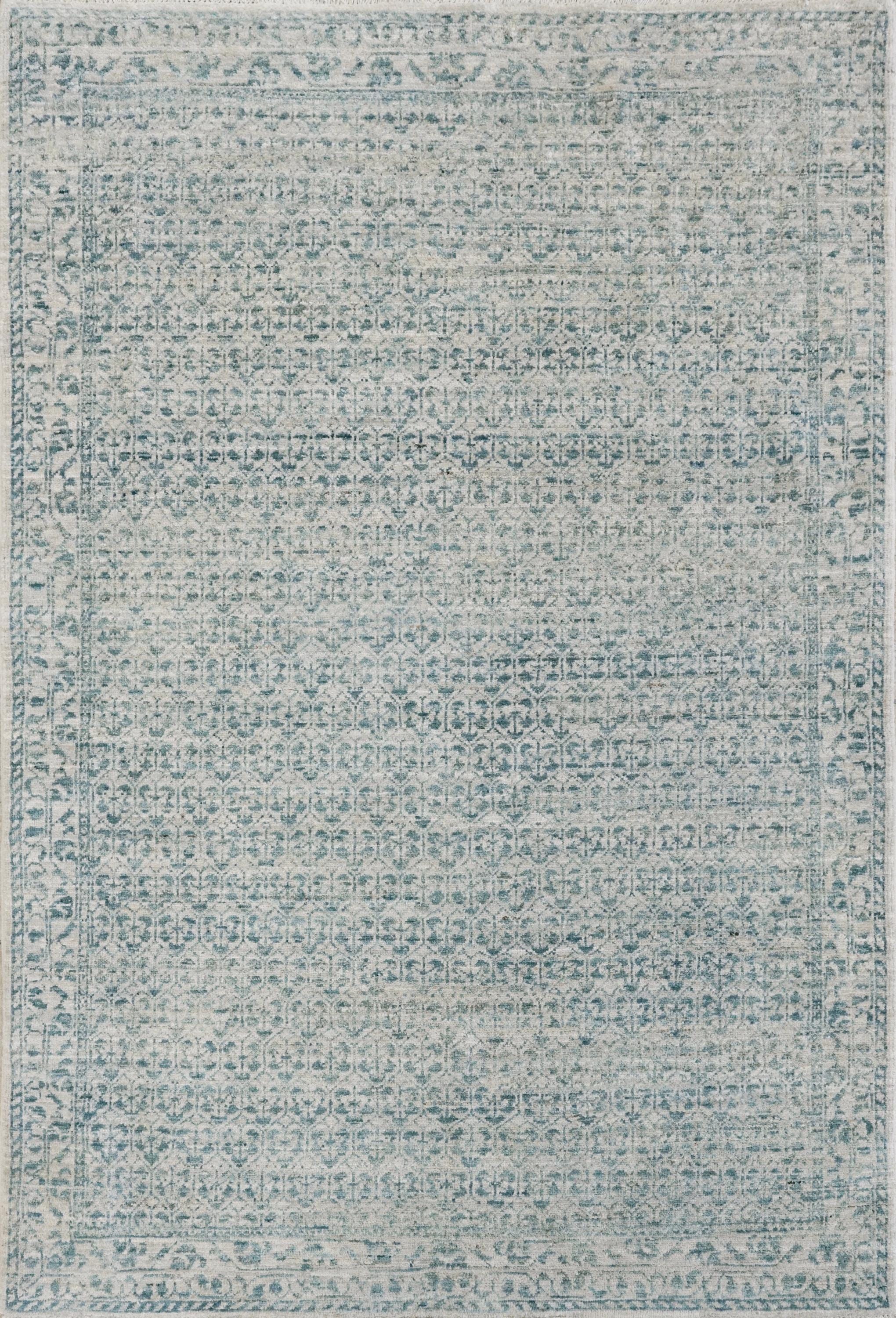4x6 Ft Blue Heriz Rug - Afghan Handmade Oriental Rug