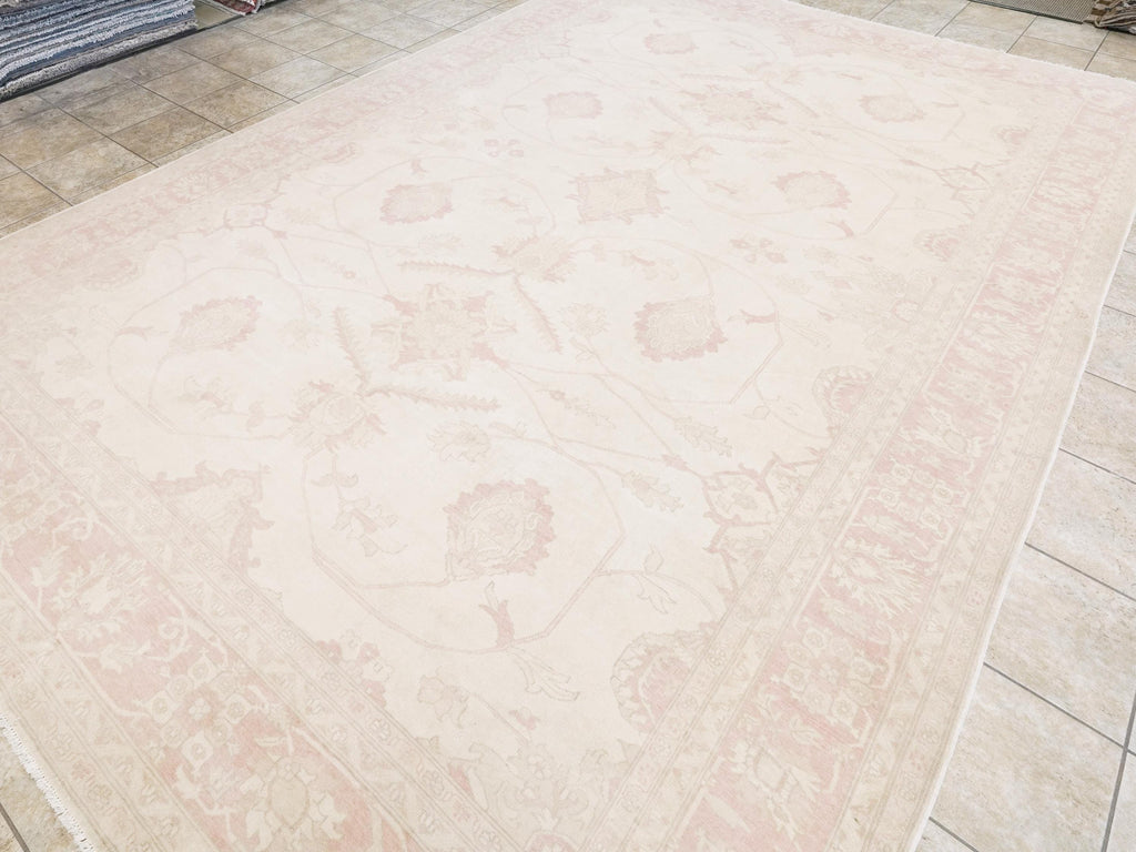 10x14 Ft Pink Vintage Serapi Rug - Hand Knotted Afghan Rug