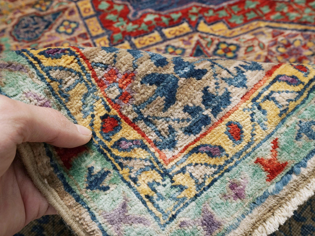 6x9 Ft Orange Mamluk Rug - Afghan Oriental Rug