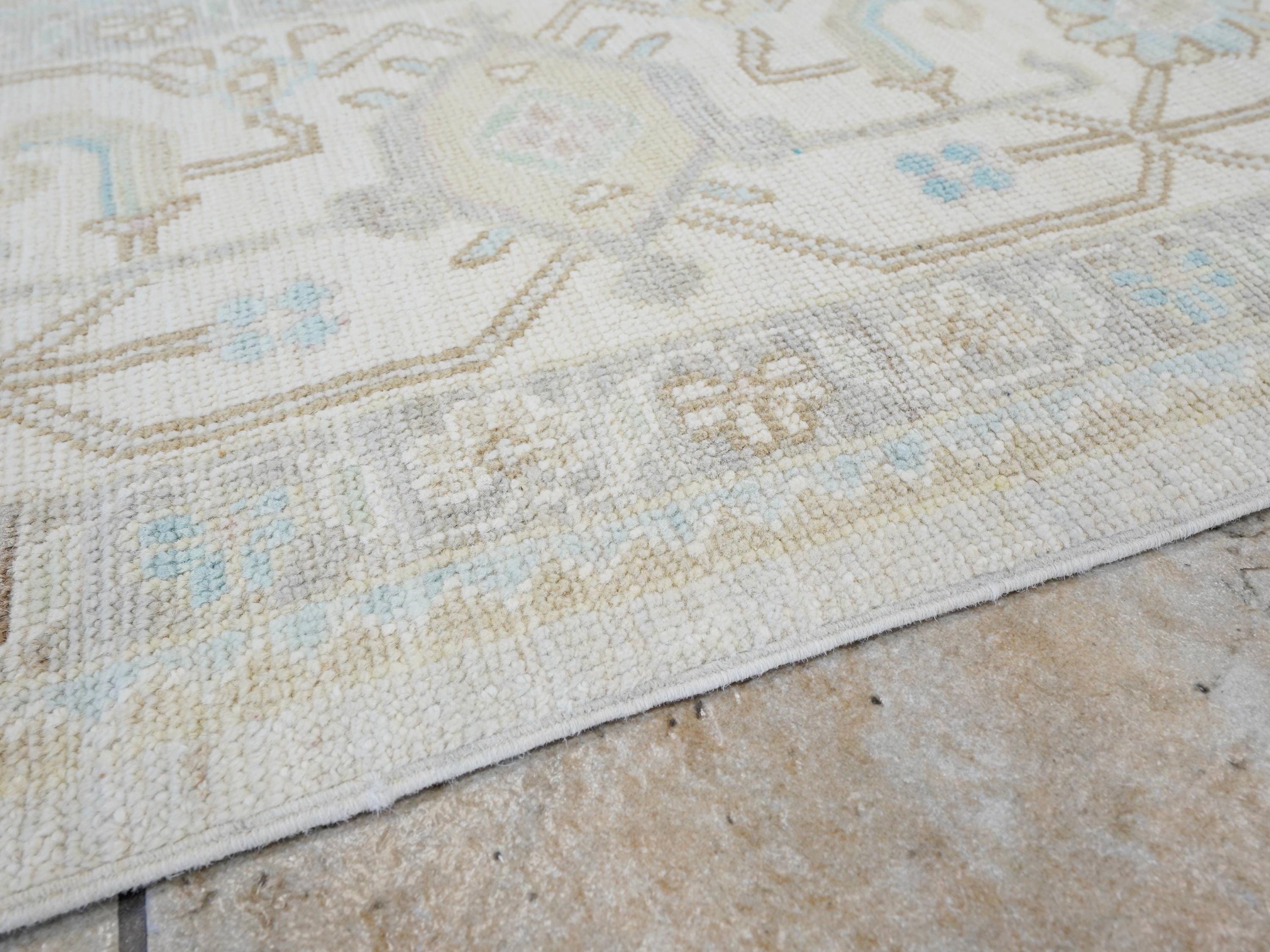 9x12 Ft Light Brown Oushak Rug - Handmade Area Rug