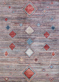6x10 Ft Multicolor Gabbeh Rug - Afghan Wool Area Rug - Tribal Design