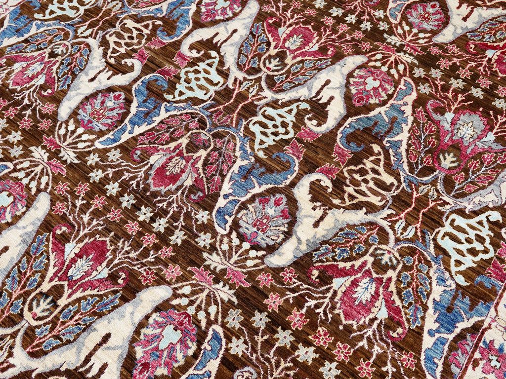 8x10 Ft Brown Bidjar Rug - Hand Knotted Oriental Rug