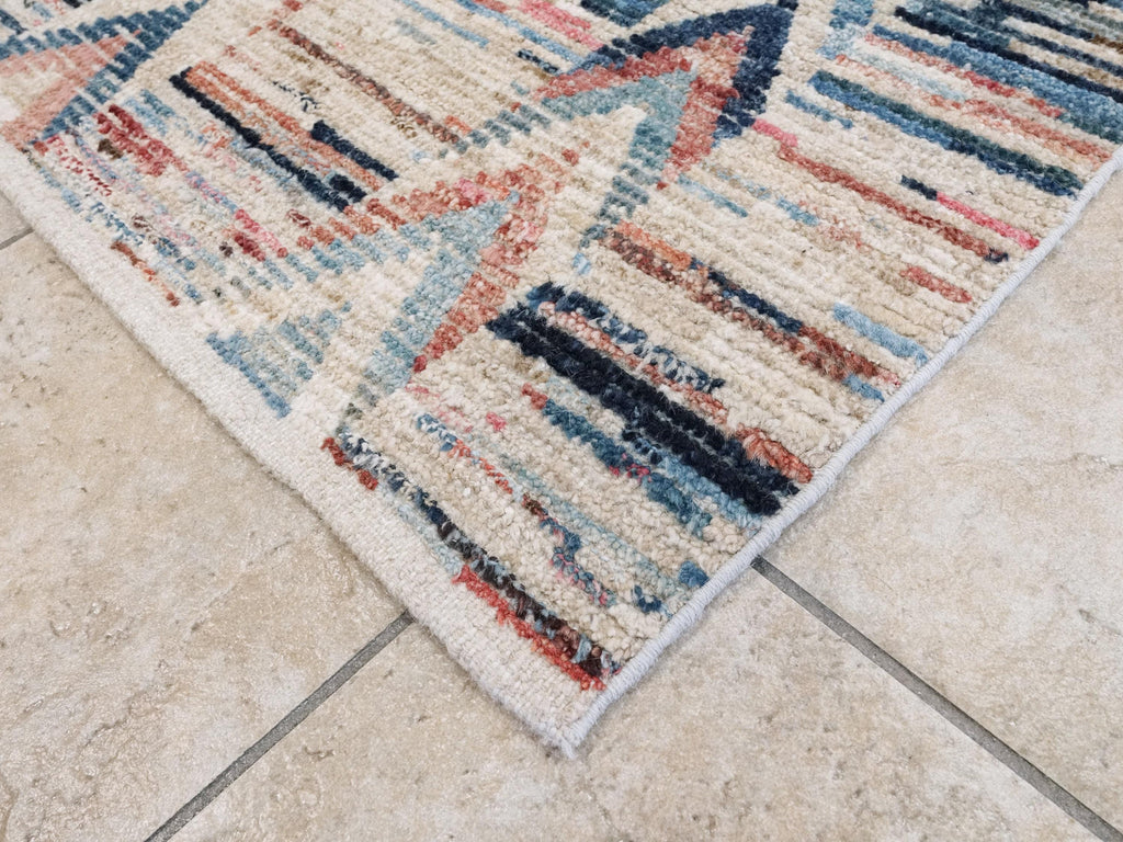 10x14 Ft Colorful Moroccan Rug - Afghan Handmade Wool Rug