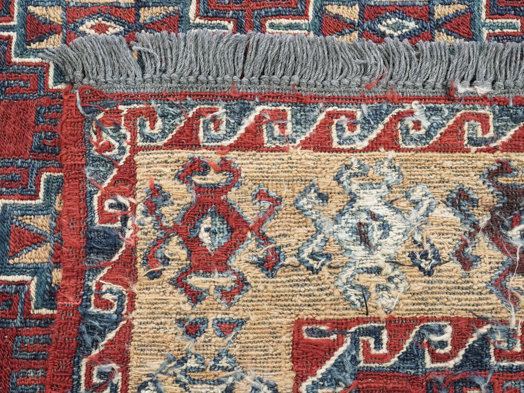 4x6 Ft Red Vintage Kilim Rug - Hand Knotted Afghan Rug