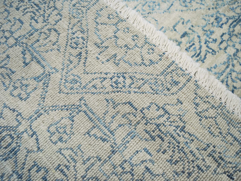 10x14 Ft Light Blue Gabbeh Rug - Hand Knotted Oriental Wool Rug
