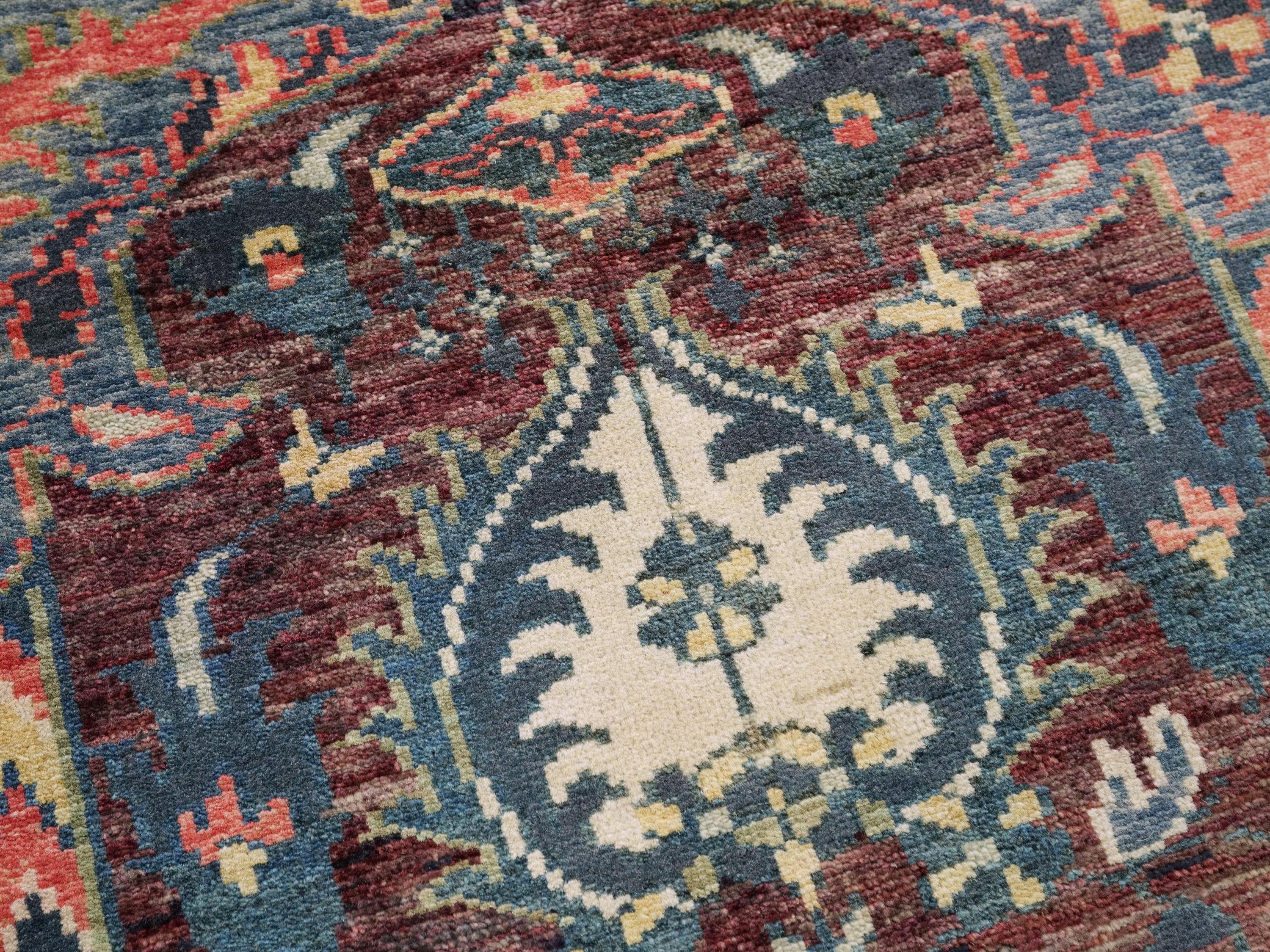 3x5 Ft Hand Knotted Serapi Rug - Traditional Area Rug