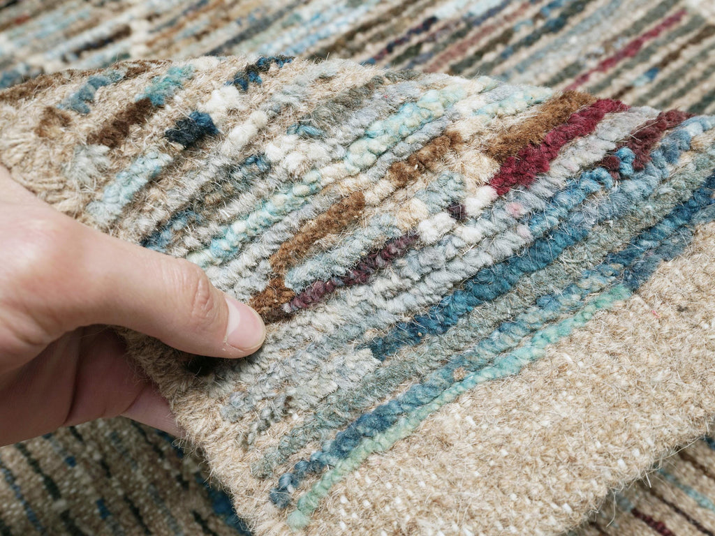 3x5 Ft Blue Moroccan Rug - Hand Knotted Area Rug