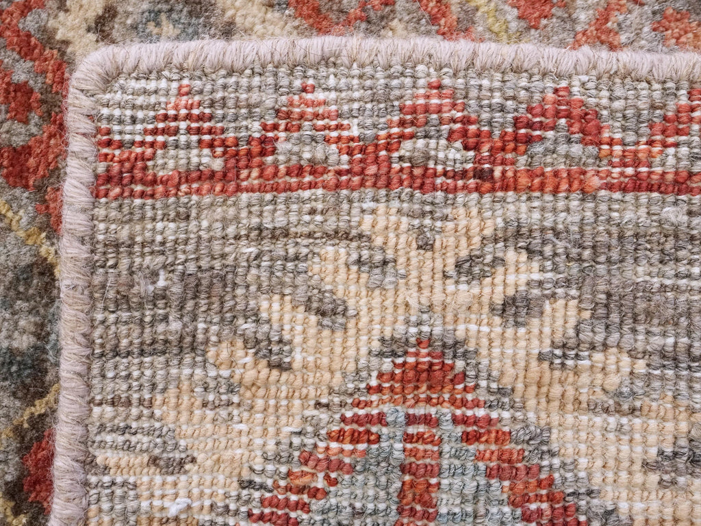 10 Ft Brown Khorjin Runner Rug - Handmade Wool Tribal Rug