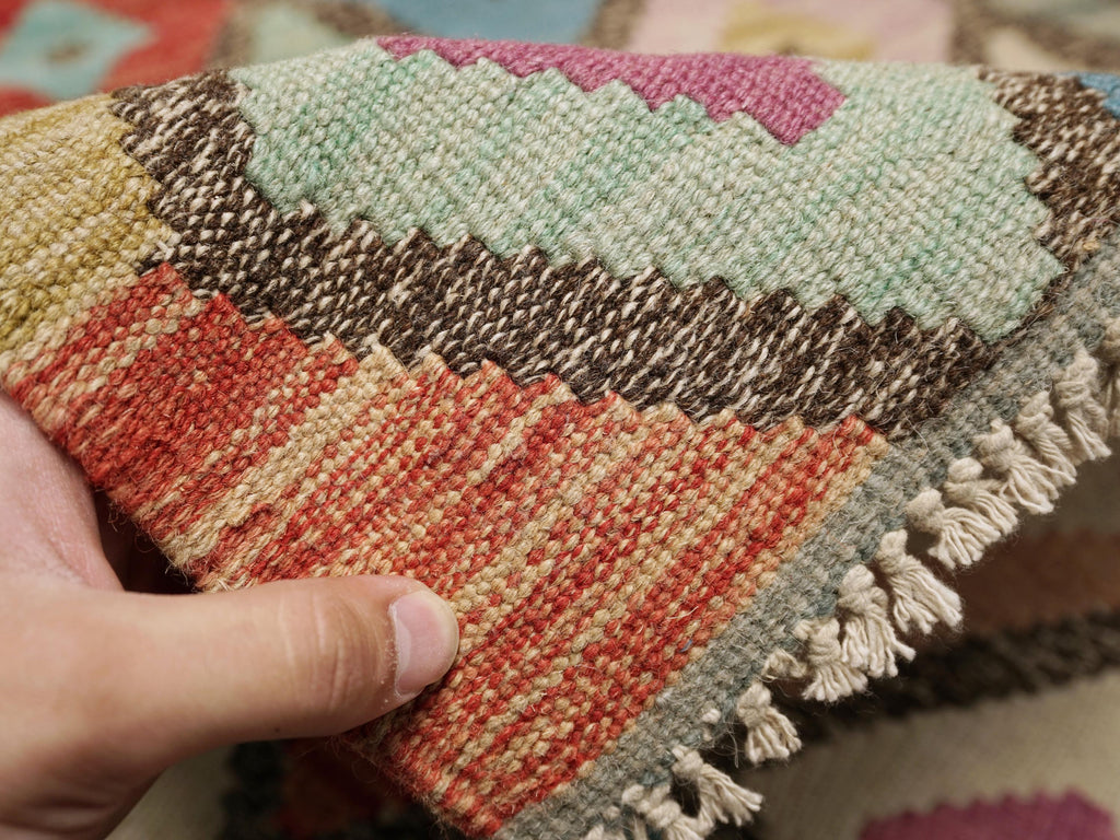 5x6 Ft Maimana Kilim Rug - Afghan Flat Weave