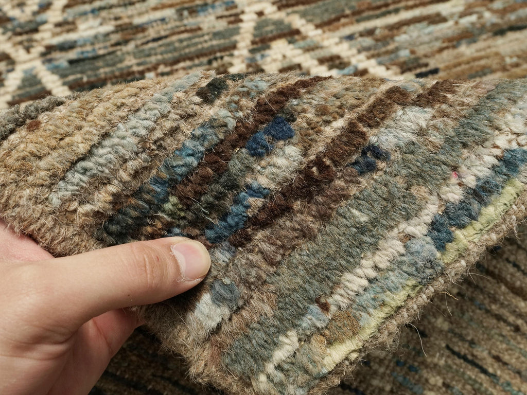 3x5 Ft Blue Moroccan Rug - Hand Knotted Area Rug
