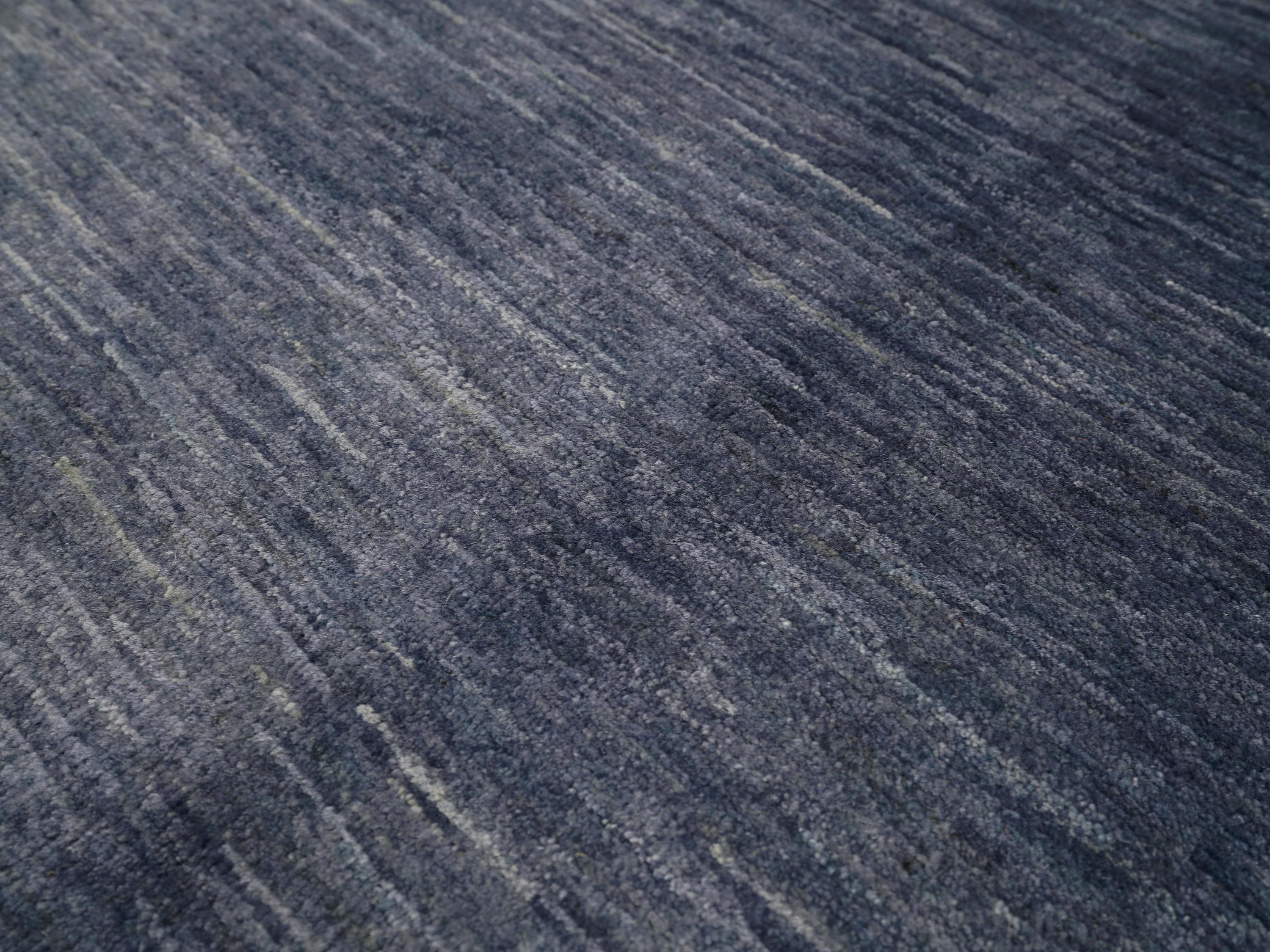 2x3 Ft Gray Gabbeh Rug - Hand Knotted Wool Accent Rug