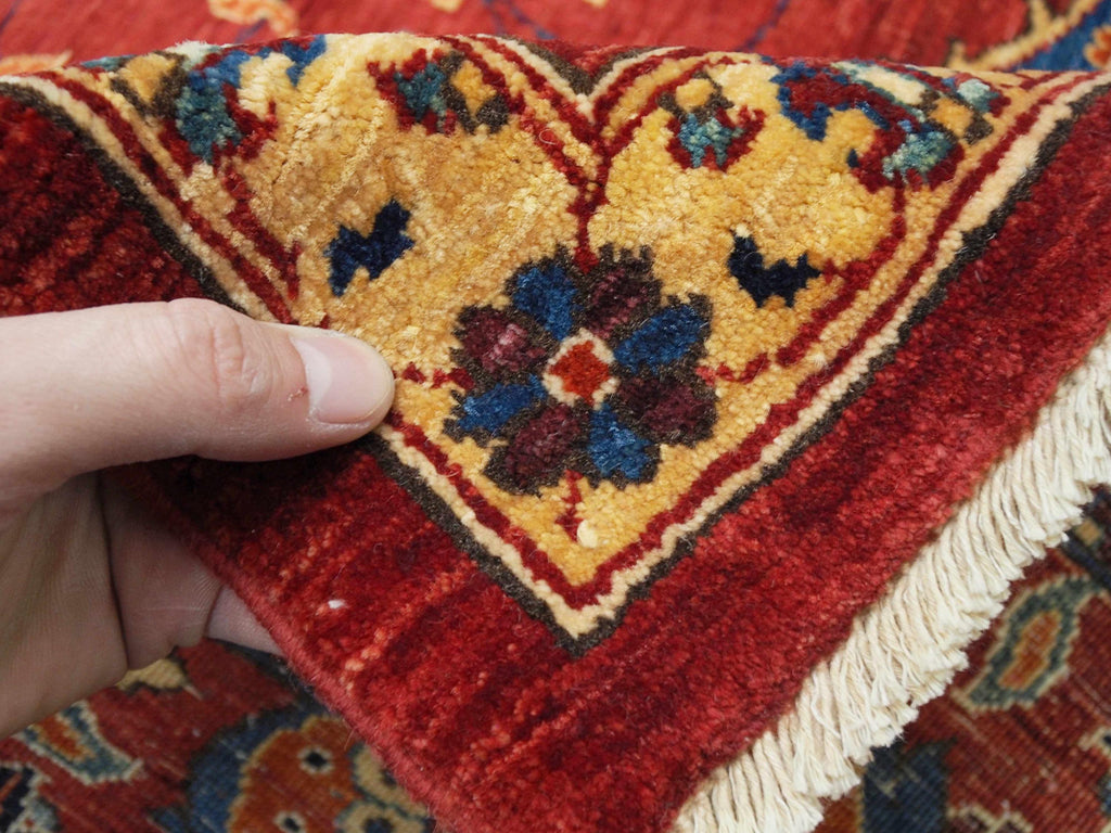 10x14 Ft Red Serapi Rug - Hand Knotted Wool Medallion Rug