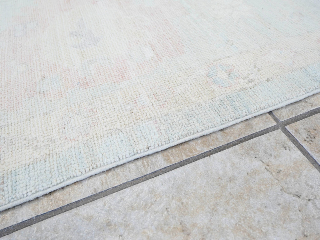 9x12 Ft Muted Blue Oushak Rug - Handmade Area Rug - Turkish Design