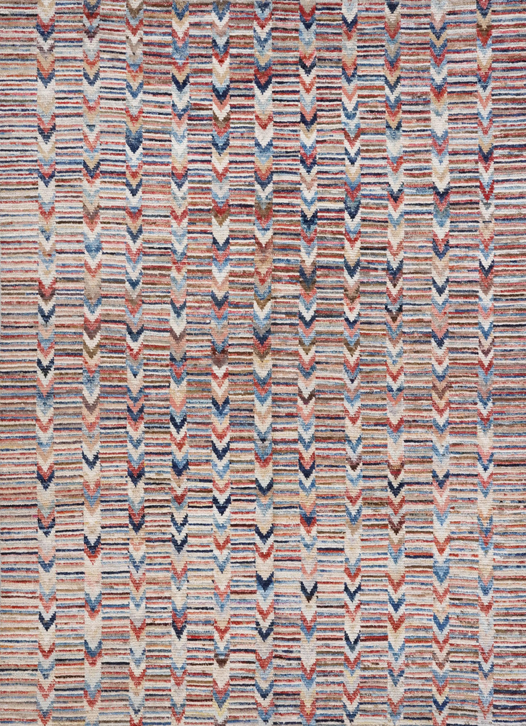 7x10 Ft Multicolor Moroccan Rug - Hand Knotted Area Rug