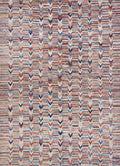 7x10 Ft Multicolor Moroccan Rug - Hand Knotted Area Rug