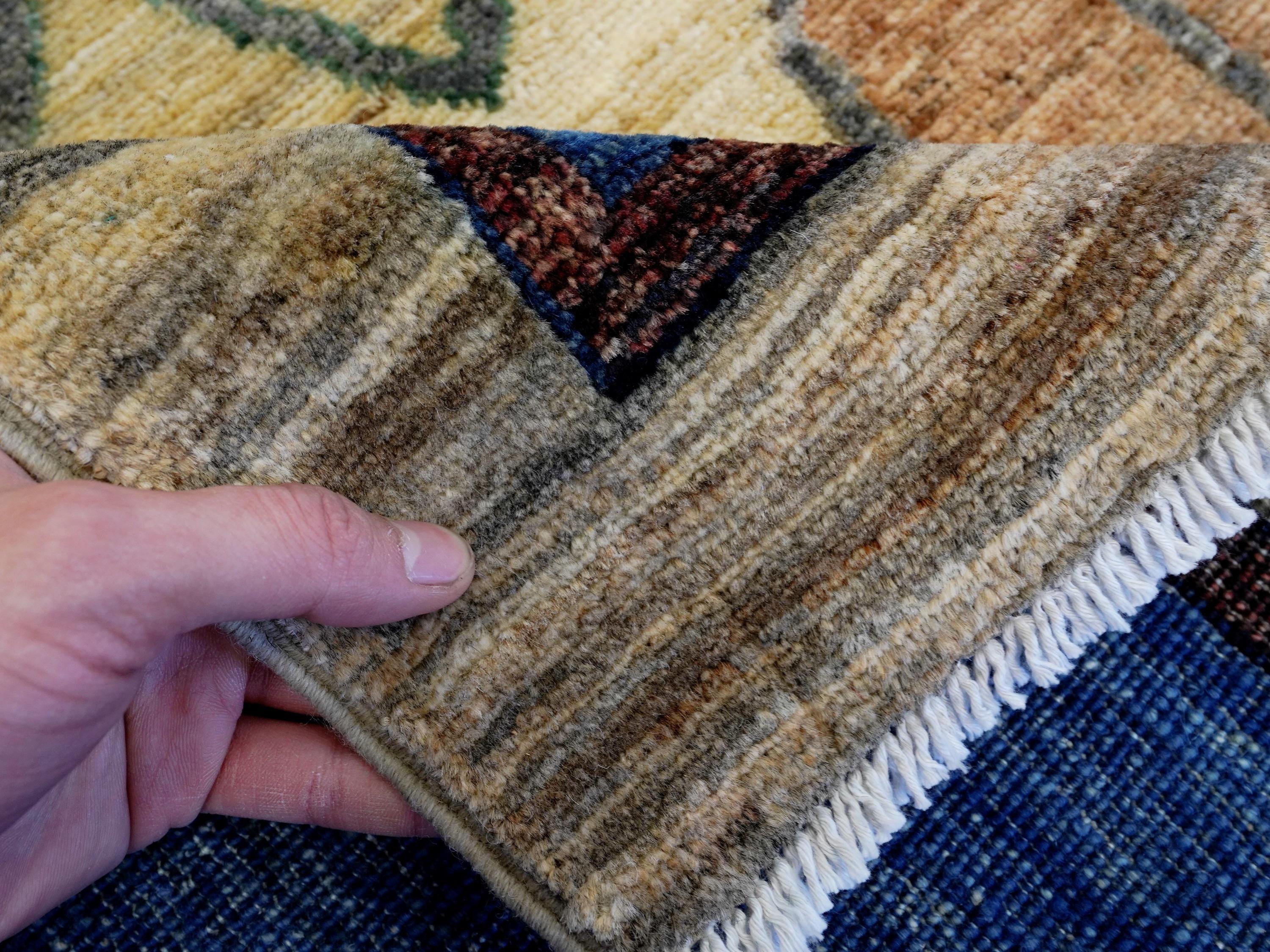 6x9 Ft Owl Rug - Hand Knotted Wool Gabbeh Rug - Animal Design