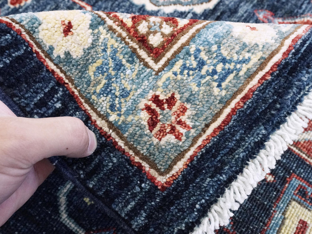6x8 Ft Blue Bidjar Rug - Hand Knotted Oriental Area Rug