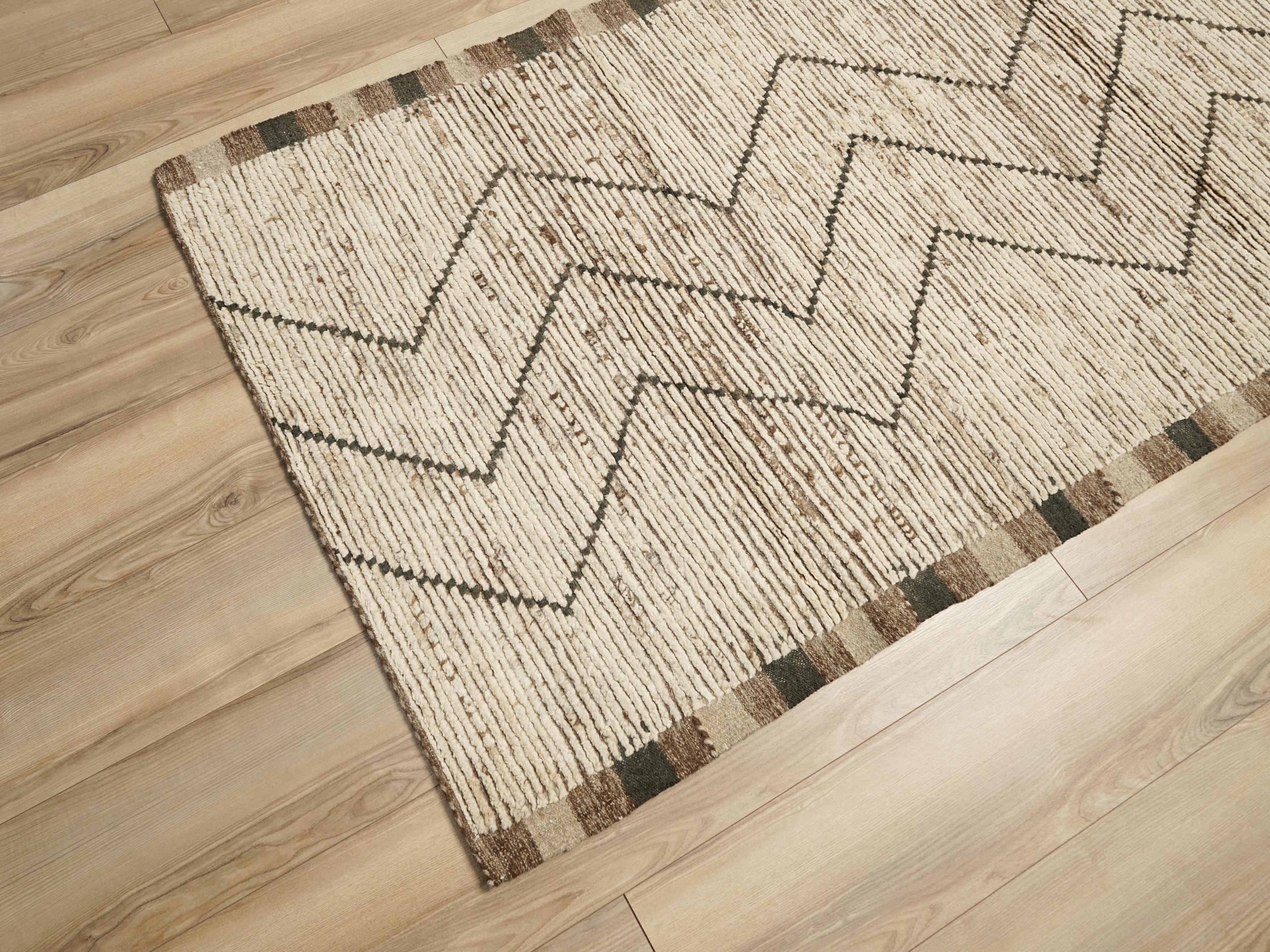 10 Ft Handmade Moroccan Runner Rug - Afghan Wool Rug