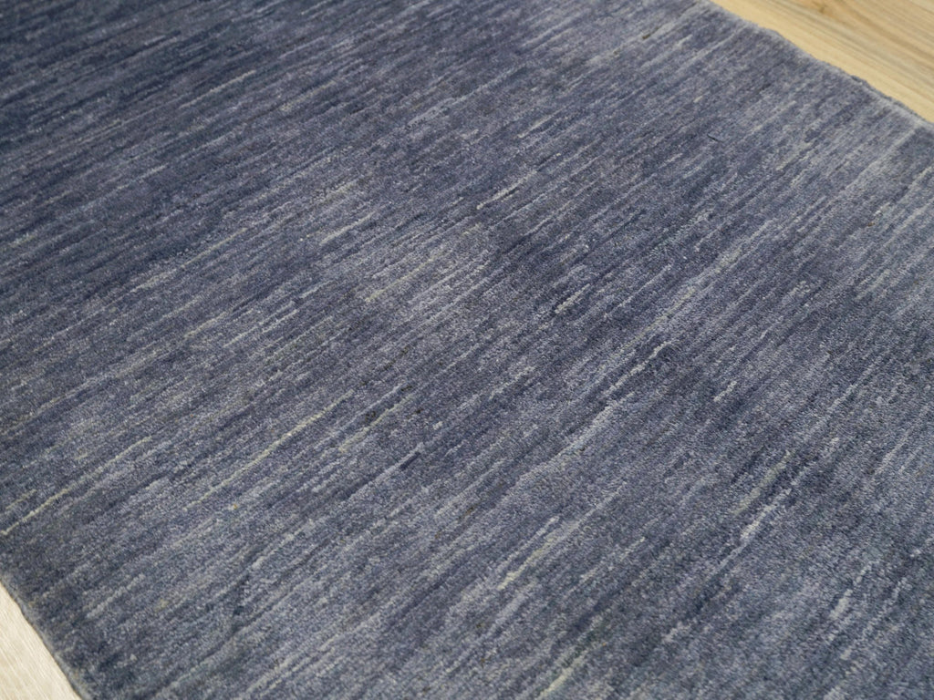 2x3 Ft Gray Gabbeh Rug - Hand Knotted Wool Accent Rug