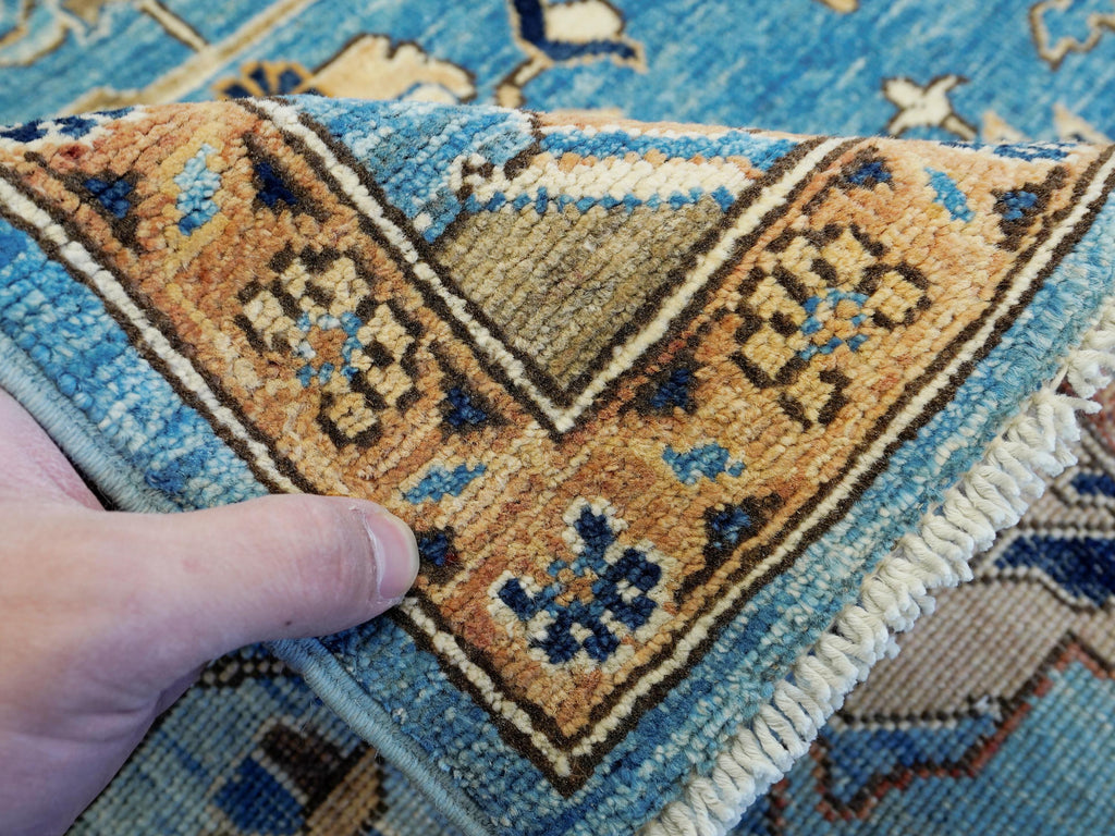 6x9 Ft Hand Knotted Serapi Rug - Blue Persian Antique Rug