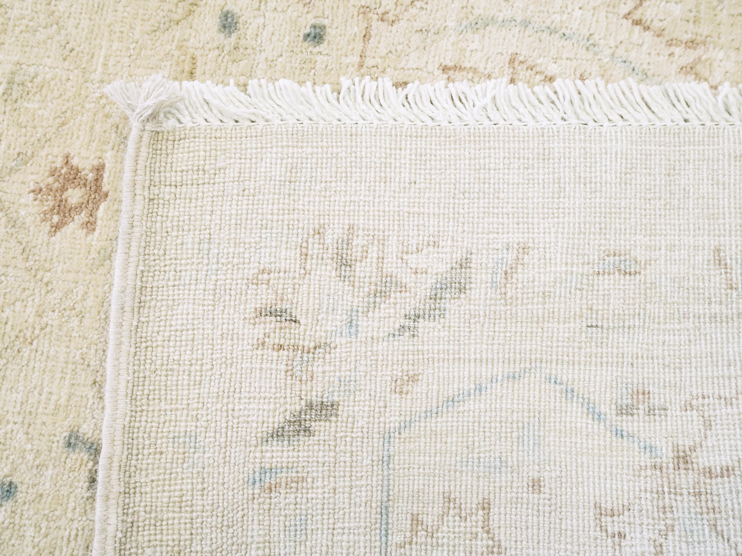 3x5 Ft Vintage White Serapi Rug - Afghan Handmade Area Rug