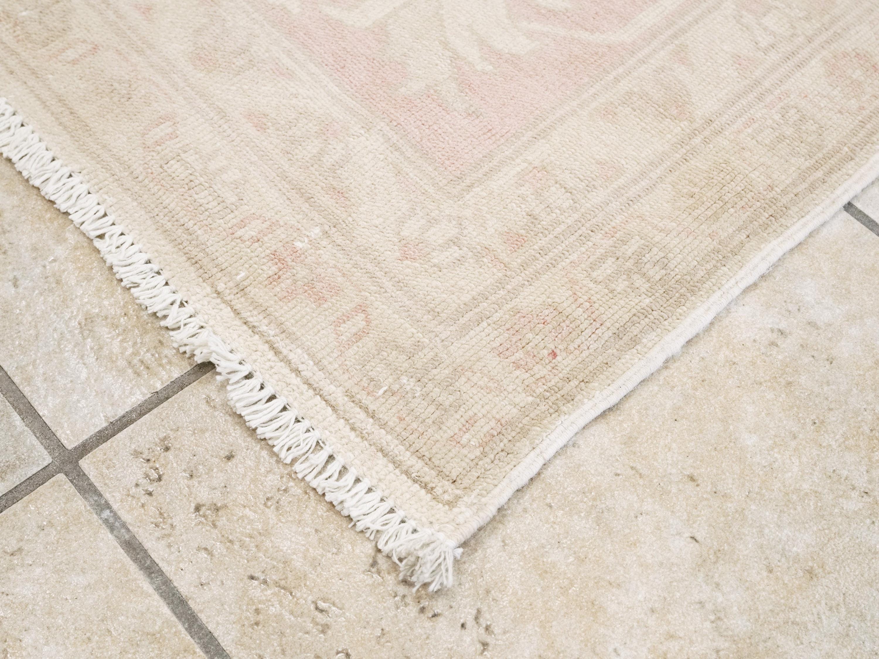 10x14 Ft Pink Vintage Serapi Rug - Hand Knotted Afghan Rug